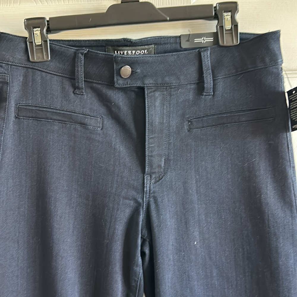 Liverpool Jeans Company Navy Wide-Leg Trousers - Picture 2 of 10